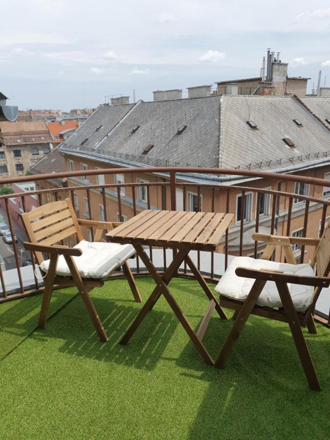 Modern Top Floor Loft With Balcony Budapeszt Zewnętrze zdjęcie