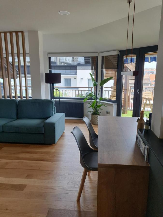 Modern Top Floor Loft With Balcony Budapeszt Zewnętrze zdjęcie