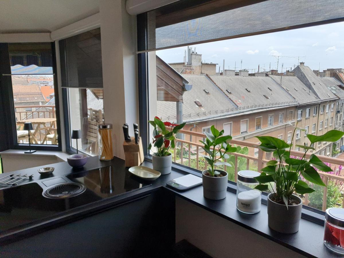 Modern Top Floor Loft With Balcony Budapeszt Zewnętrze zdjęcie